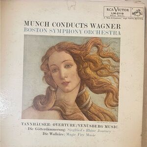 Munch Conducts Wagner Vinyl Record